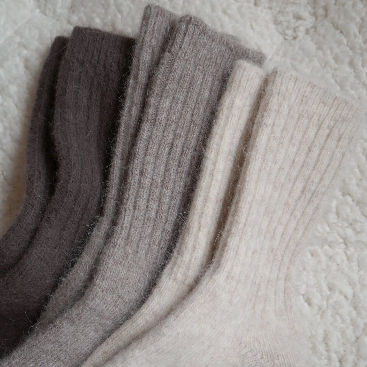 ELMNTL - Super Soft Wool Socks - Taupe
