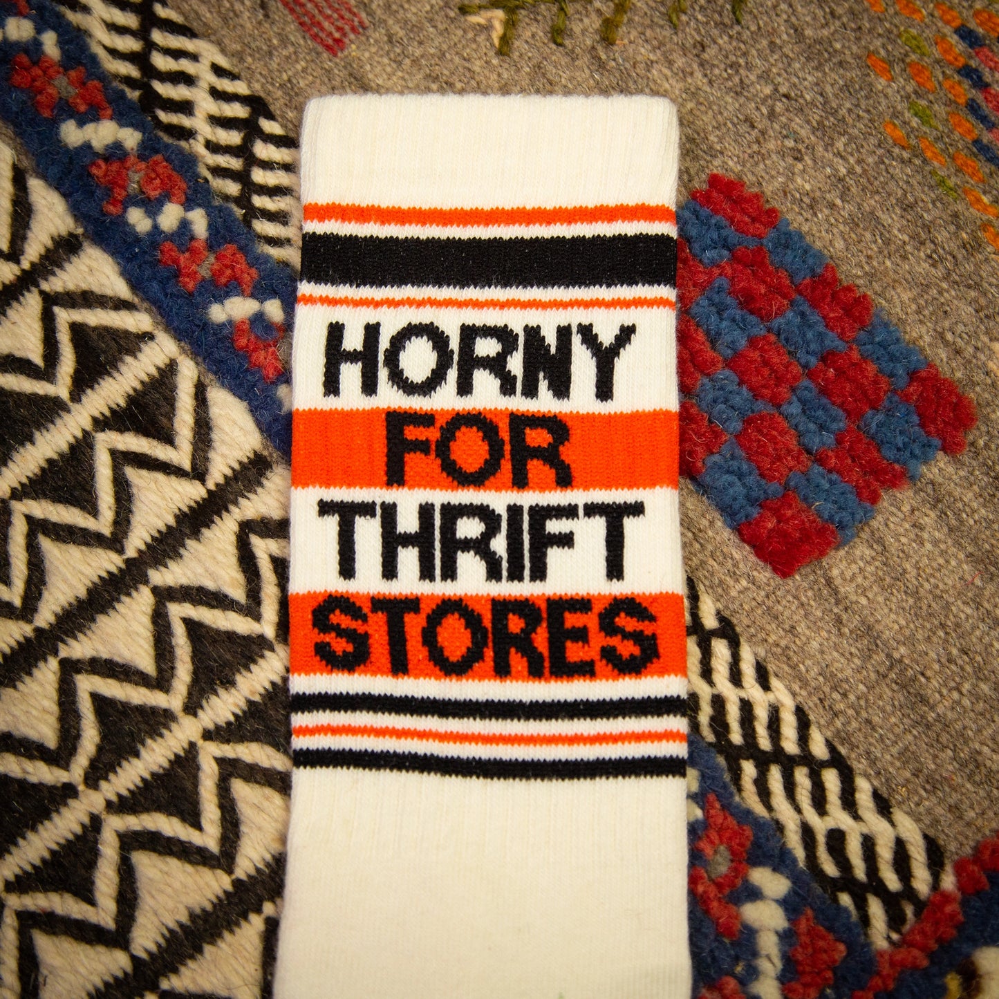 Gumball Poodle - Horny For Thrift Stores Gym Crew Socks