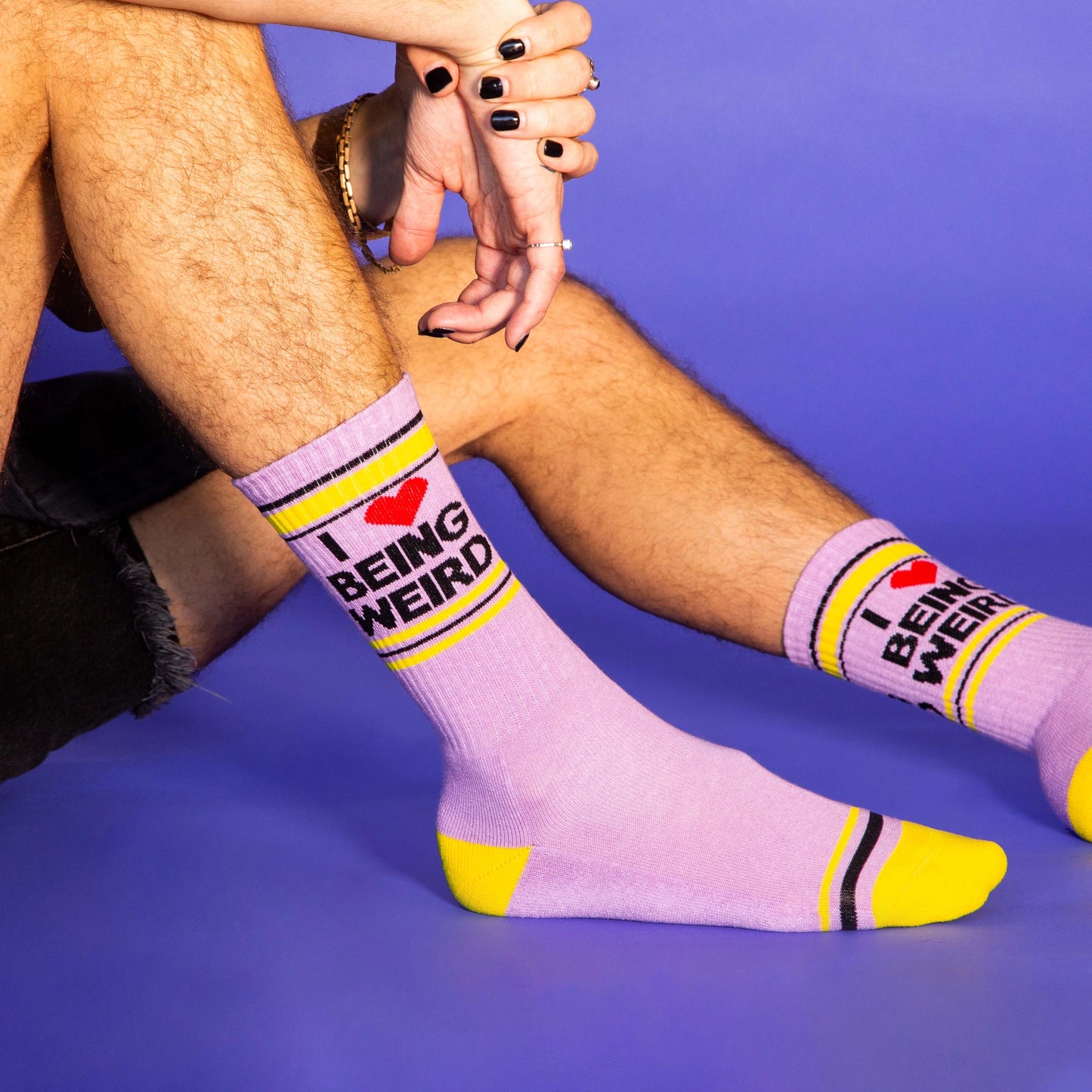 Gumball Poodle - I ❤️ Being Weird Gym Crew Socks