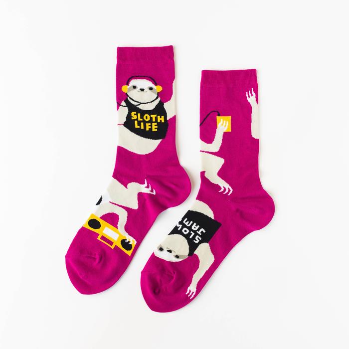 Yellow Owl Workshop - Women's - Sloth Life Crew Socks
