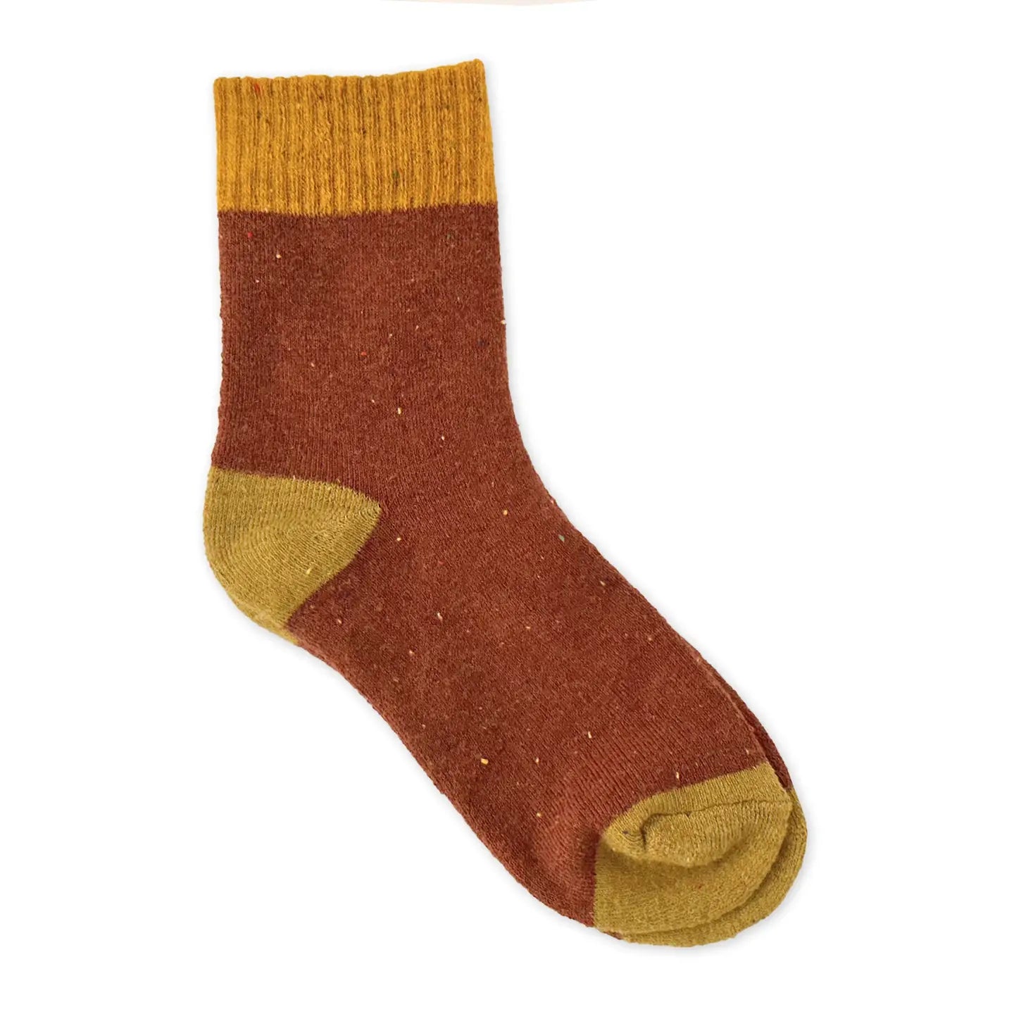 Rainbow Unicorn Birthday Surprise - Camila Cozy Knit Socks - Brown/Sand
