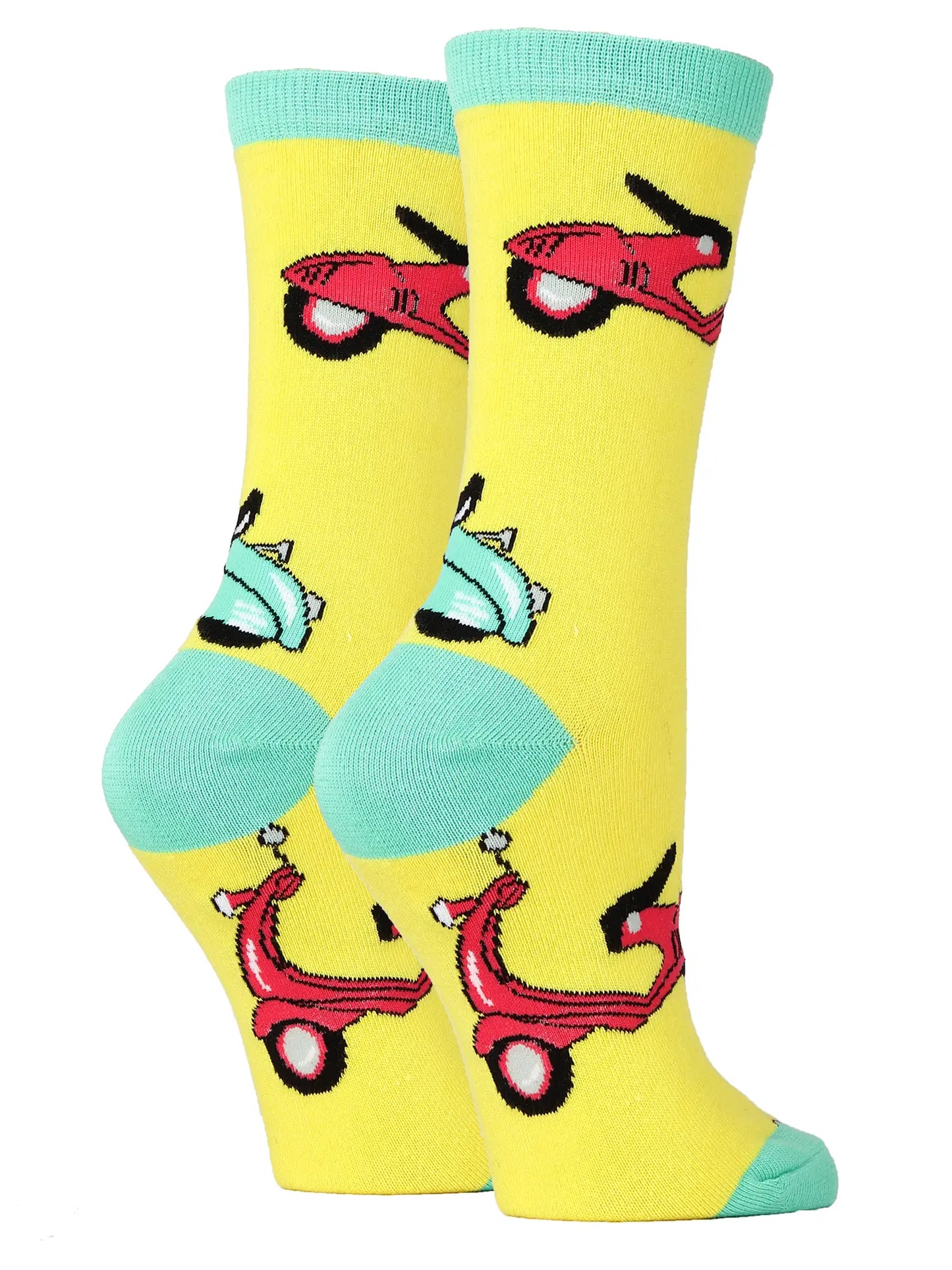 Oooh Yeah Socks - The Ride | Women's Cotton Crew Funny Socks