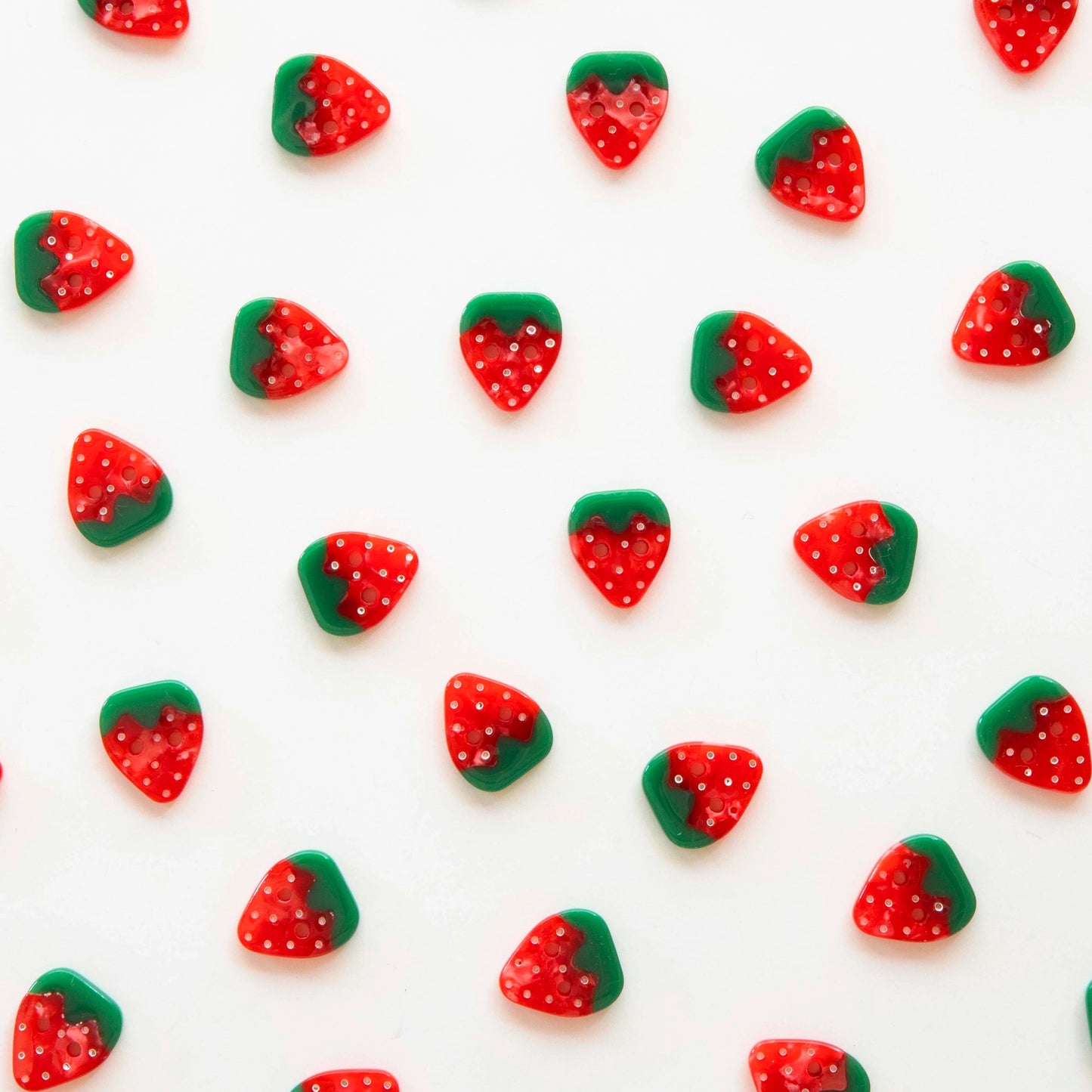 Sarah Hearts Strawberry Buttons