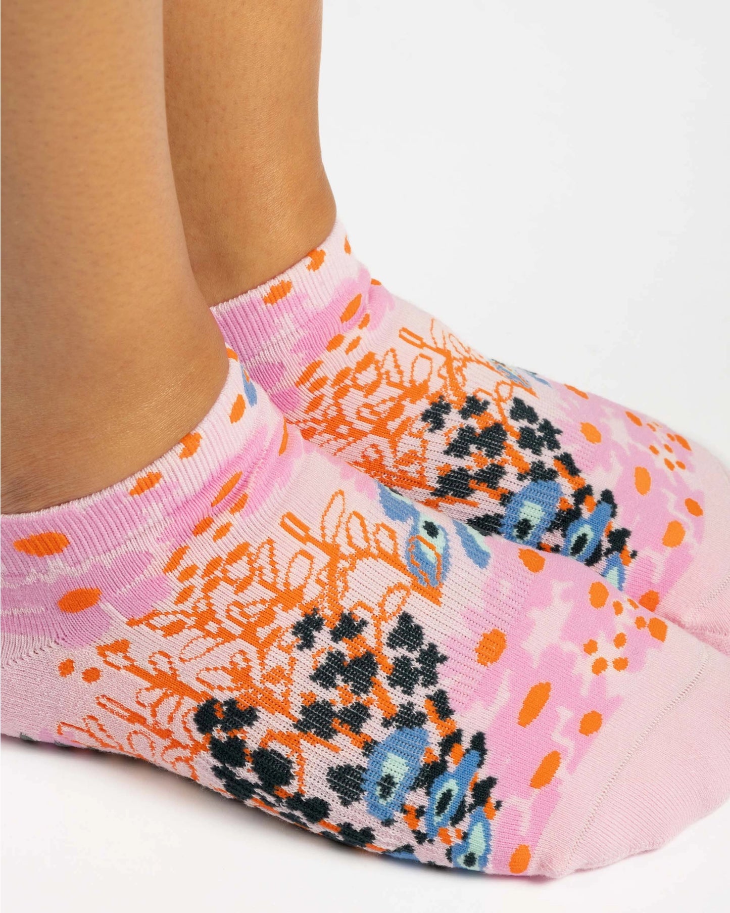 Pointe Studio - Women's Garden Full Foot Grip Sock Pink