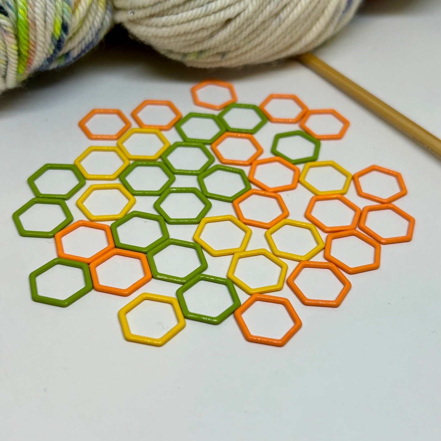 Comma Craft Co Hexagon Knitting Stitch Markers
