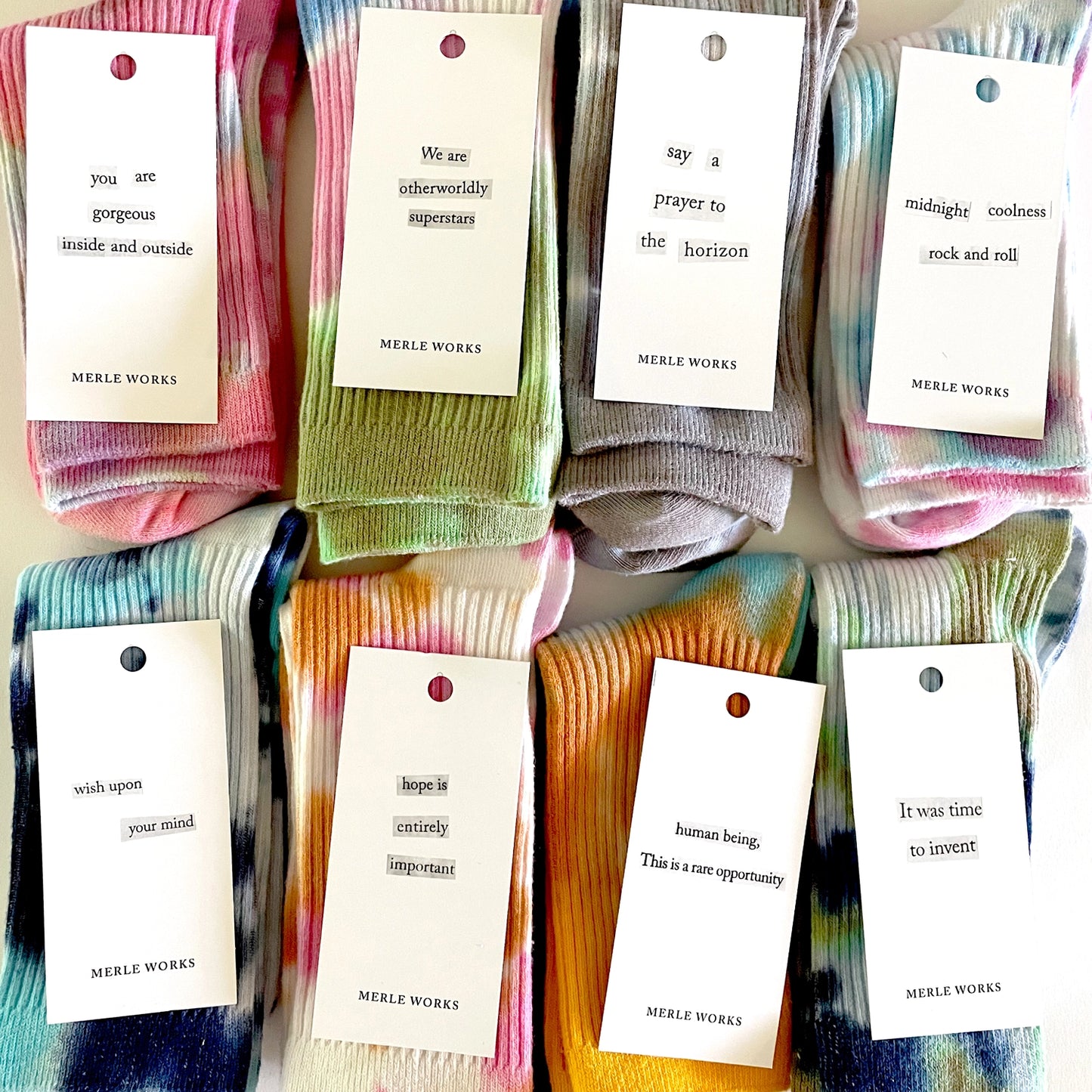 Merle Works - Buenavista Tie-Dye Dressy Socks