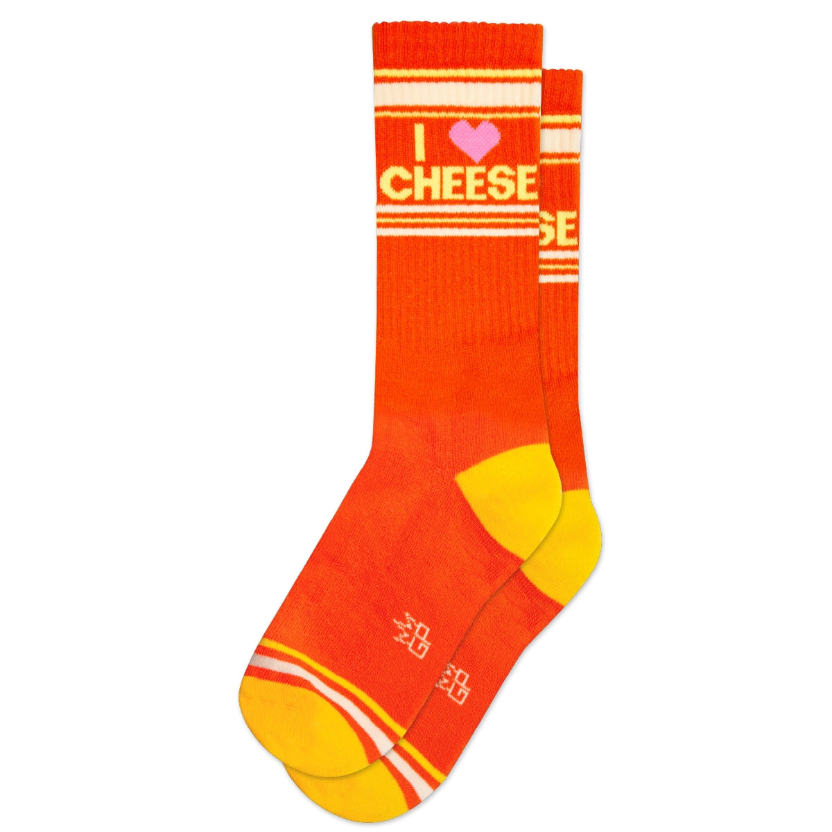 Gumball Poodle - I ❤️ Cheese Gym Crew Socks