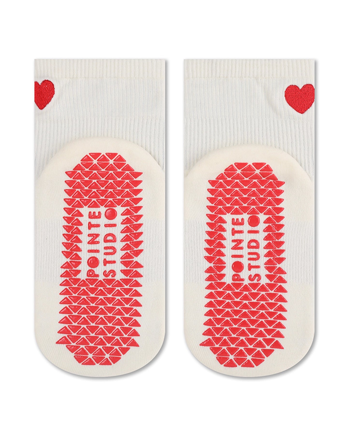 Pointe Studio - Women's Heart Ankle Grip Sock