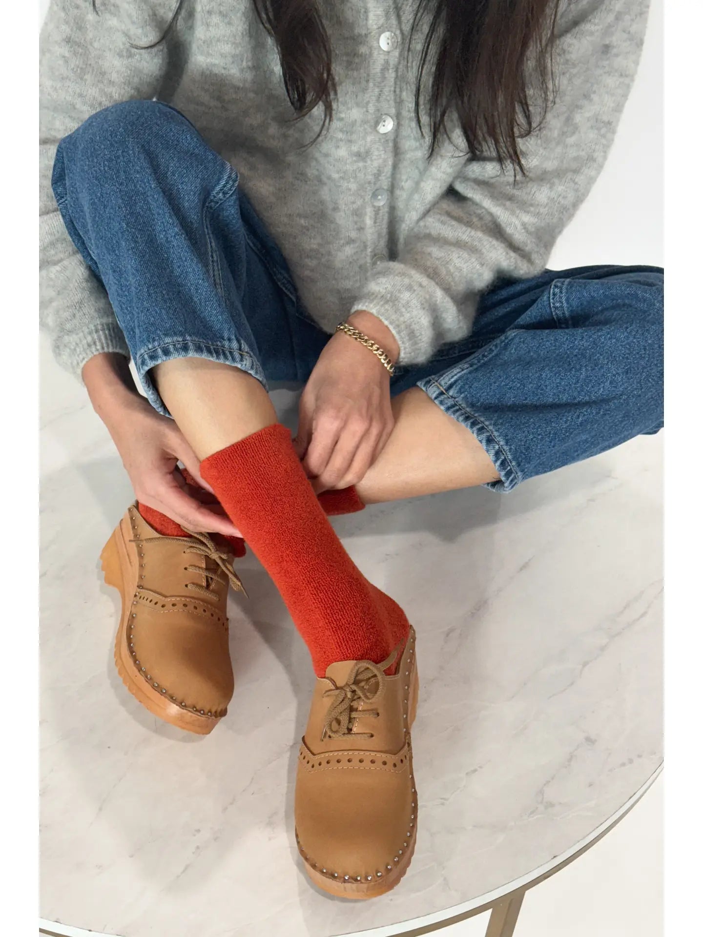 Le Bon Shoppe - Cloud Socks - Burnt Orange