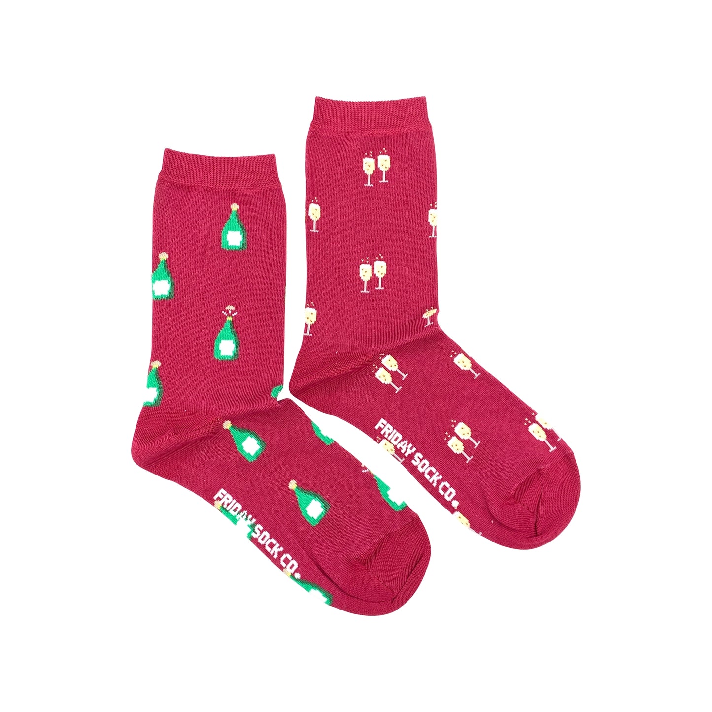 Friday Sock Co. -Women's Socks | Champagne & Glass | Mismatched Women’s 5 – 10