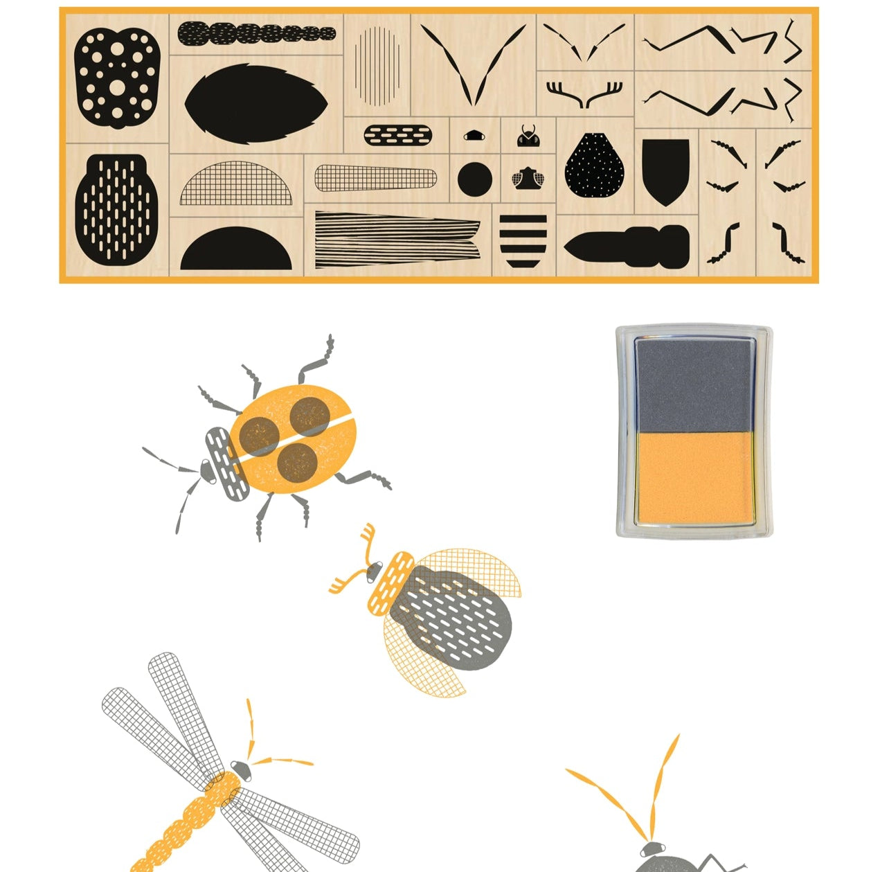 Stamp Bugs: 25 Stamps + 2 Ink Pads