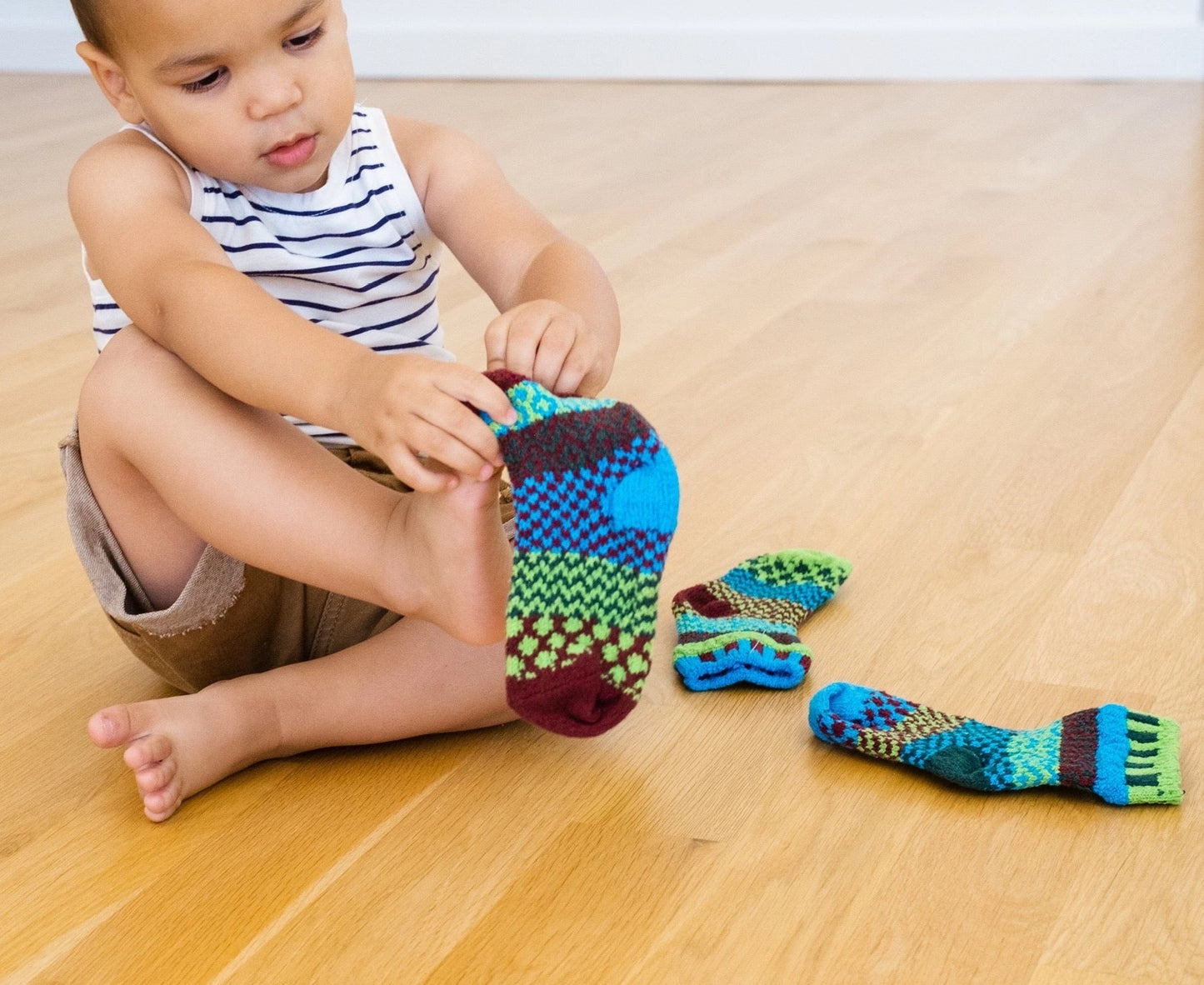 Solmate - June Bug Kids Socks - Small (Age 2-5 / Shoe 5 Toddler - 11 Kids)