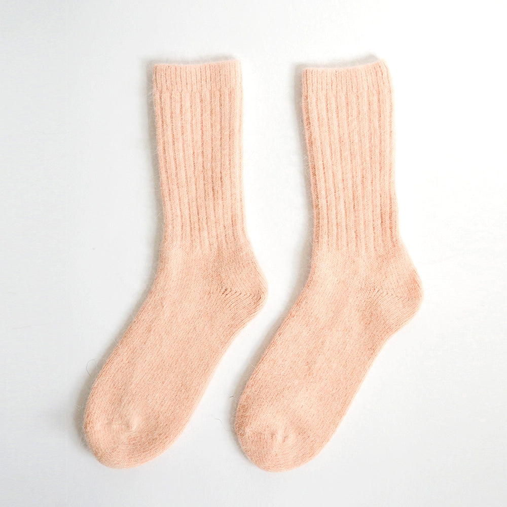 ELMNTL - Super Soft Wool Socks - Peach