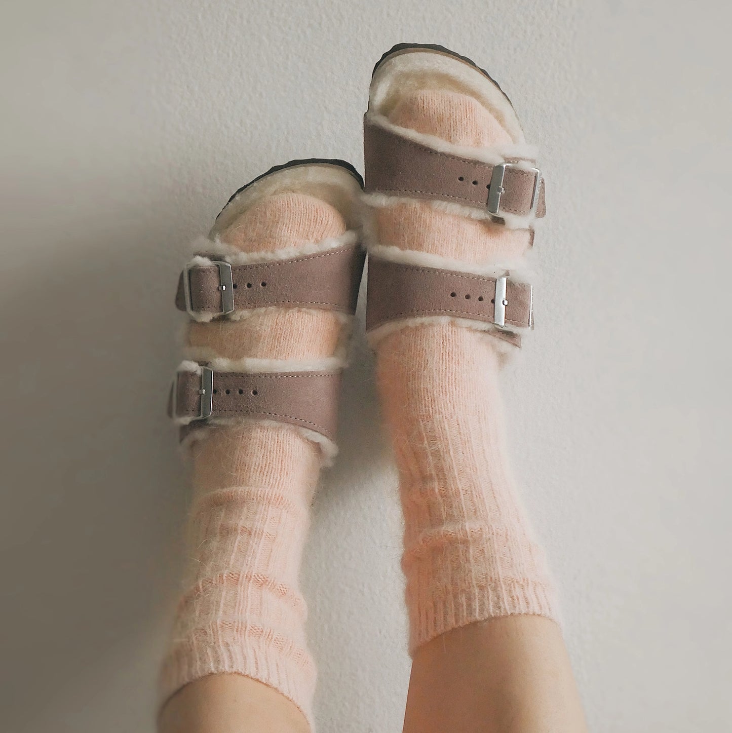 ELMNTL - Super Soft Wool Socks - Peach