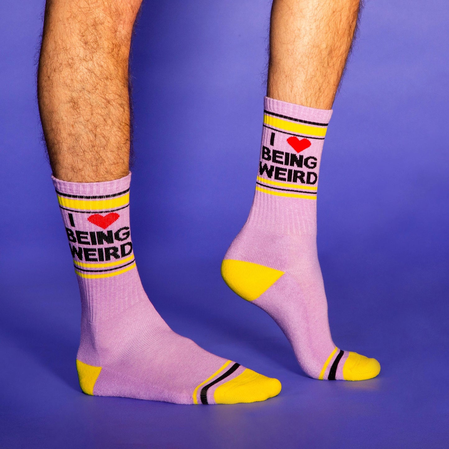 Gumball Poodle - I ❤️ Being Weird Gym Crew Socks