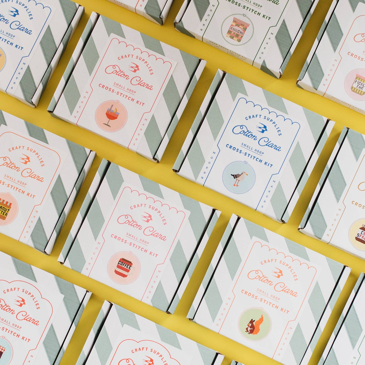 Cotton Clara Duck Cross Stitch Kit for Beginners