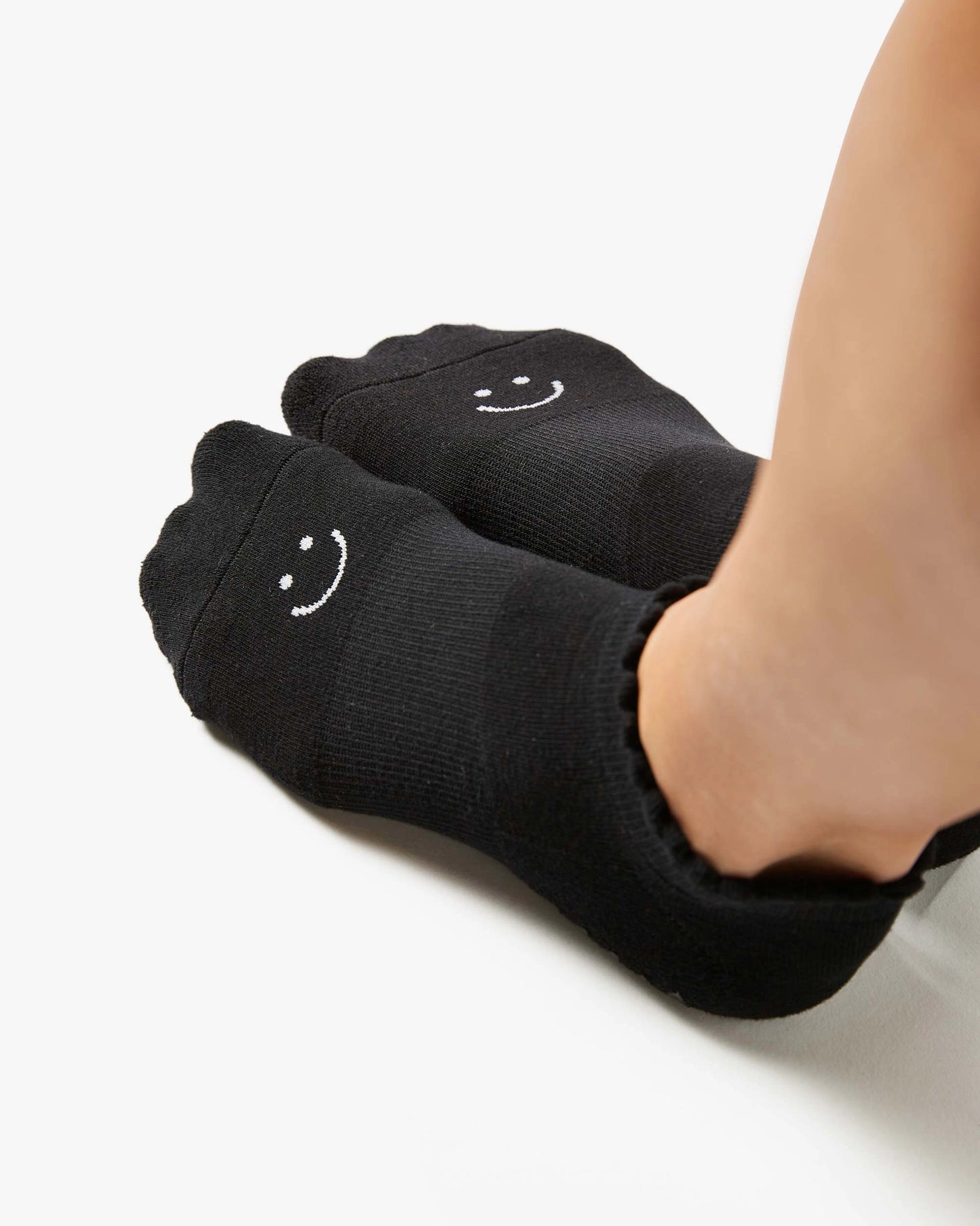 Pointe Studio - Women's Happy Full Foot Grip Sock Black