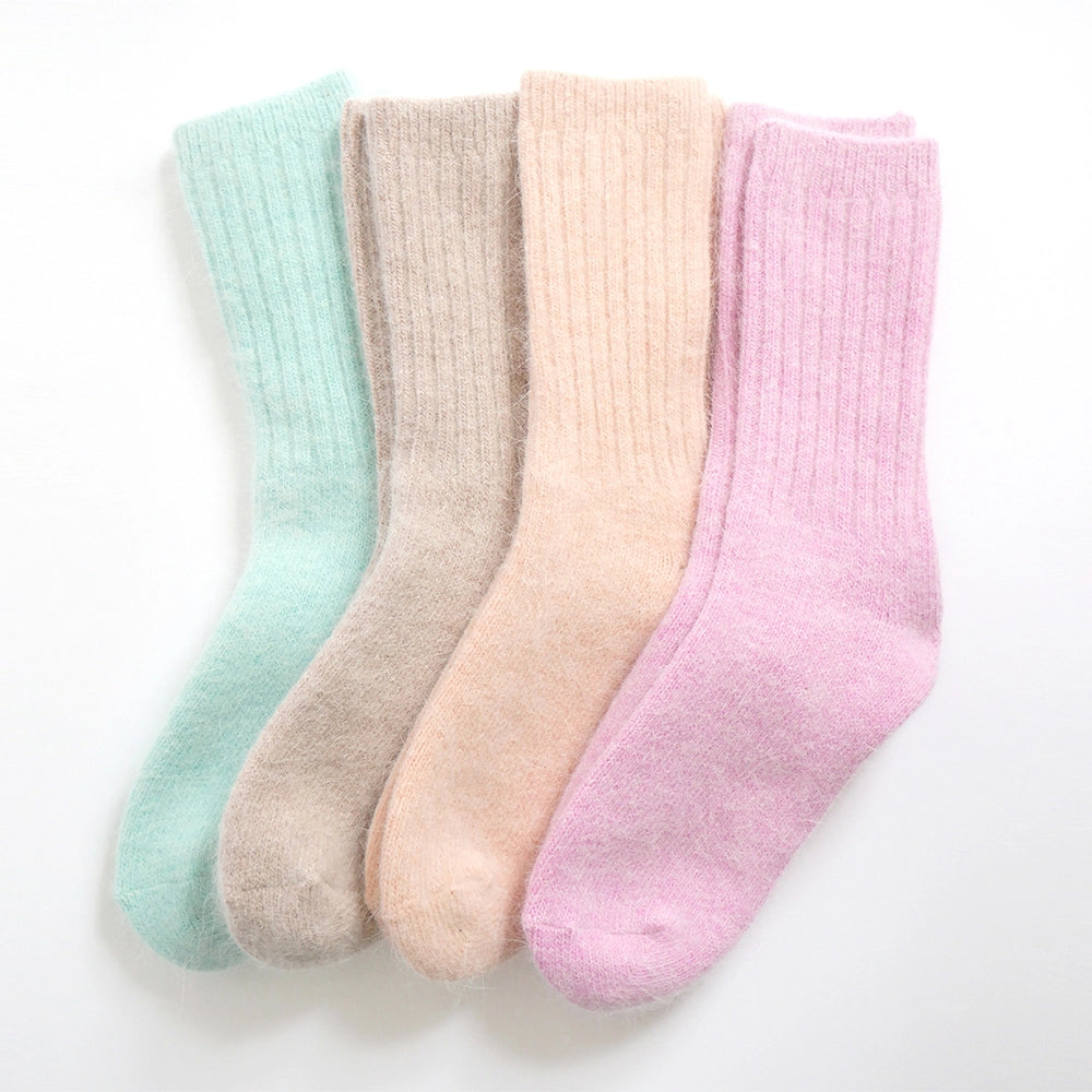 ELMNTL - Super Soft Wool Socks - Peach