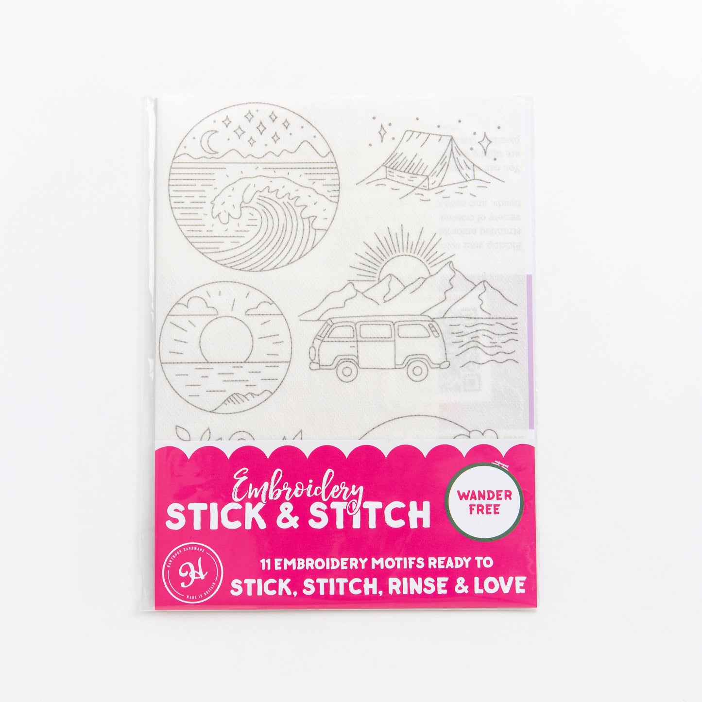 Wander Free - Stick & Stitch Embroidery Pack
