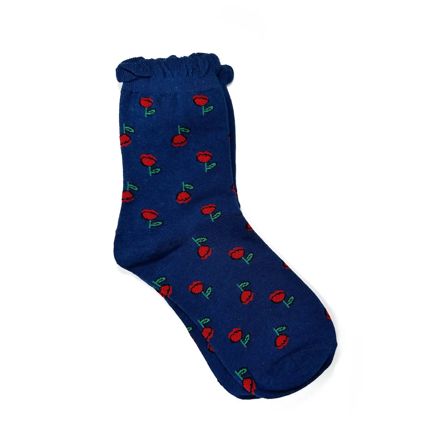 Rainbow Unicorn Birthday Surprise - Sweet Ruffled Rose Belle Socks – Romantic Floral Style