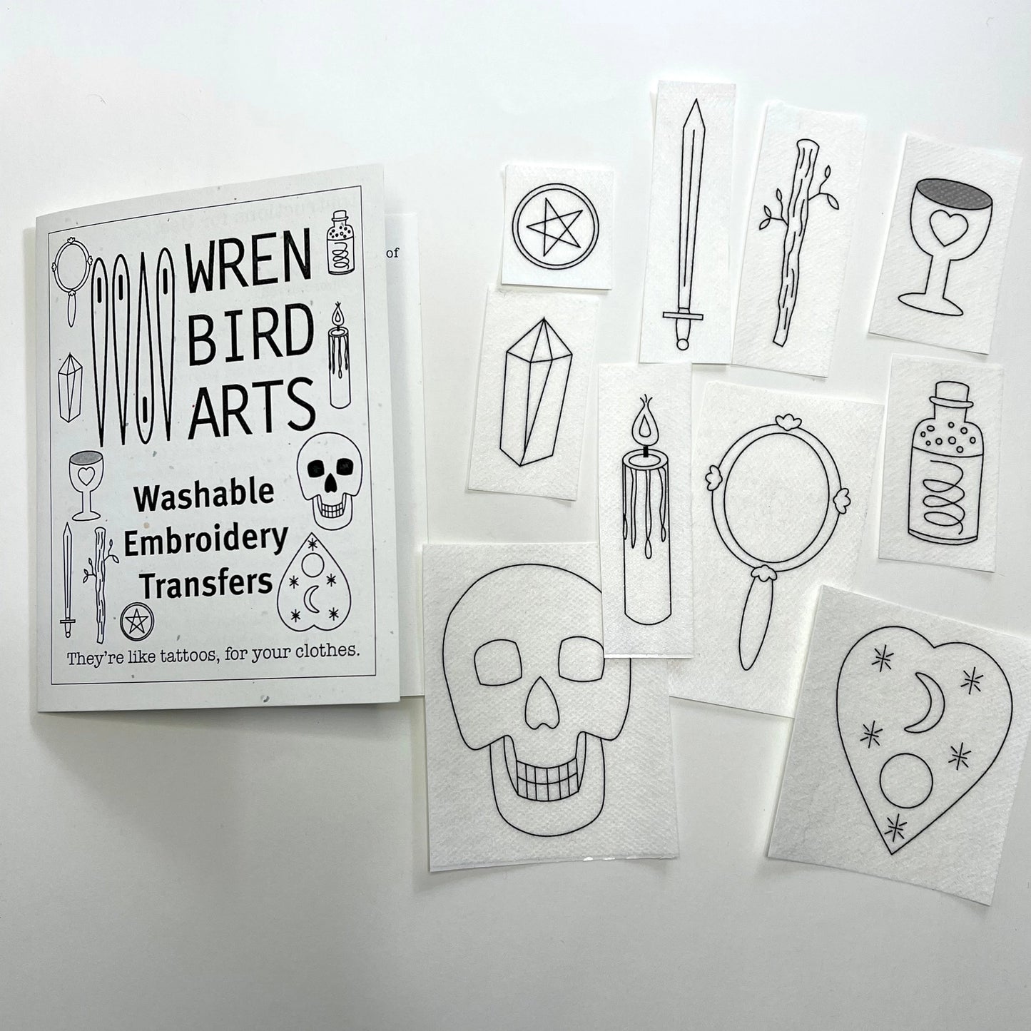WrenBirdArts Embroidery Transfers
