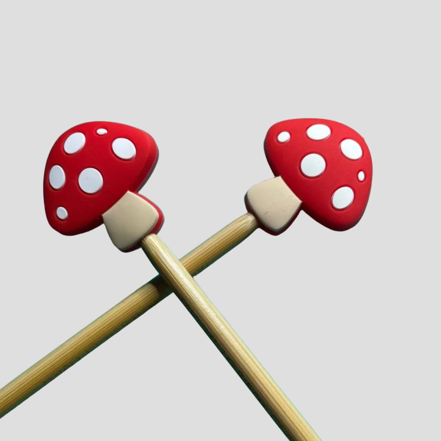 Mushroom Knitting Needle Point Protectors