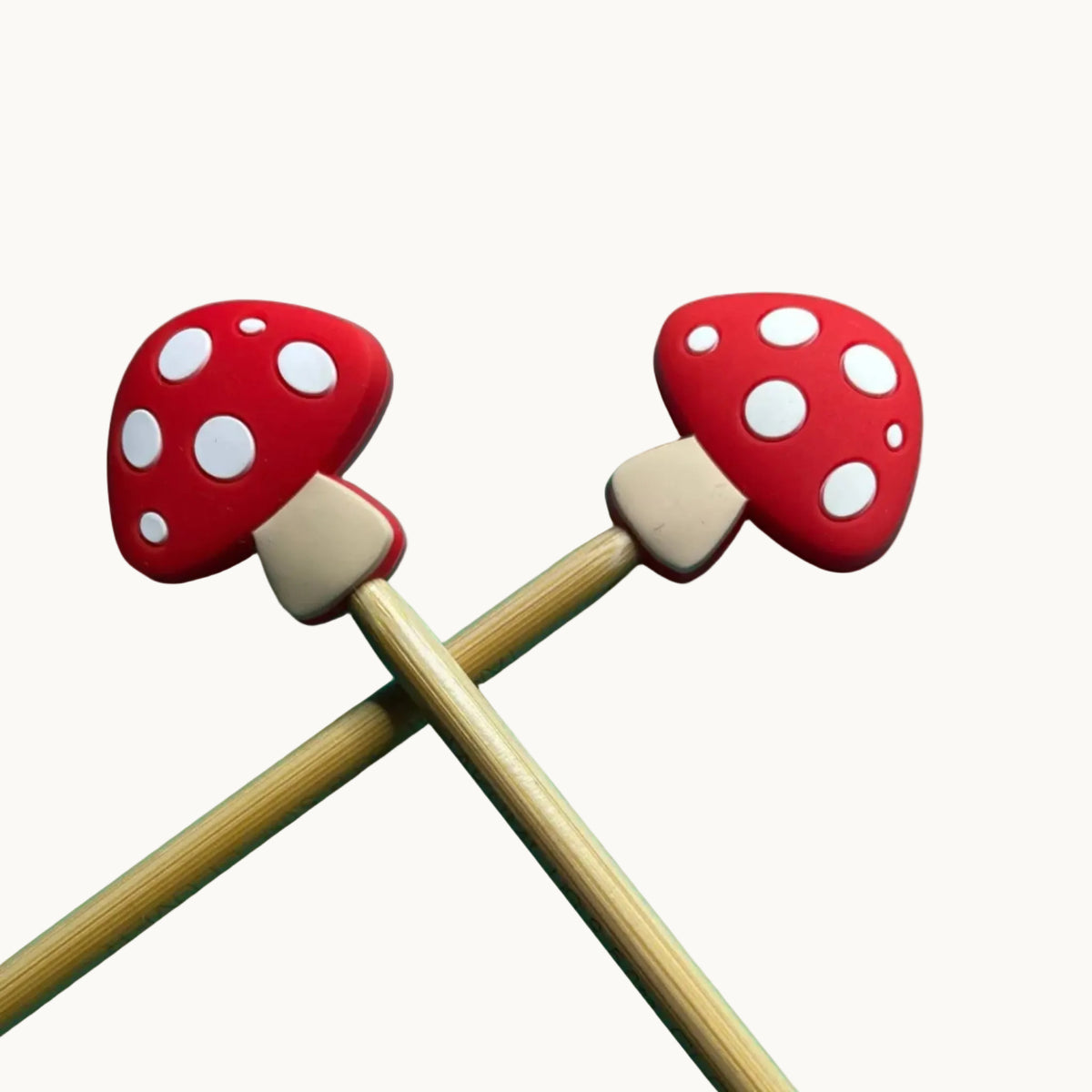 Mushroom Knitting Needle Point Protectors