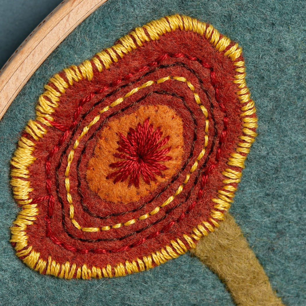 Corinne Lapierre Fungi Appliqué Hoop Craft Kit
