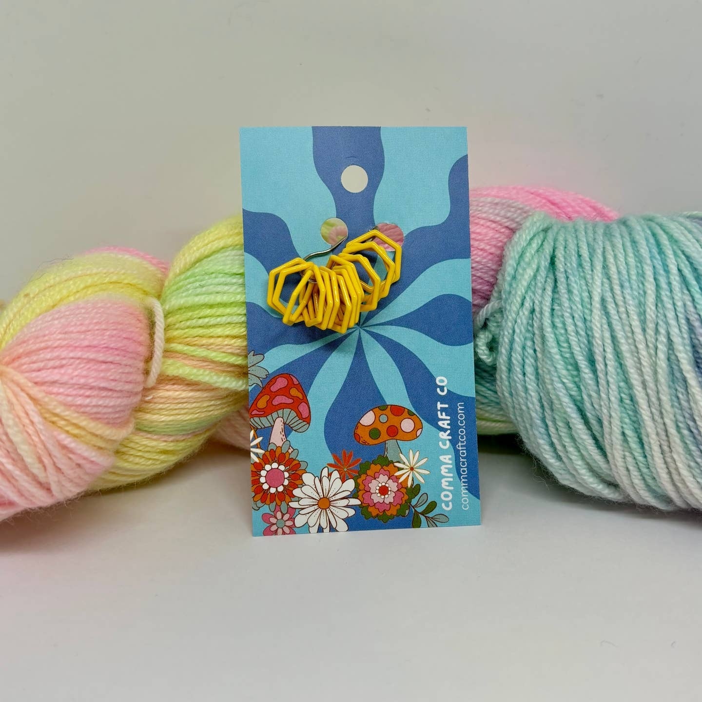 Comma Craft Co Hexagon Knitting Stitch Markers