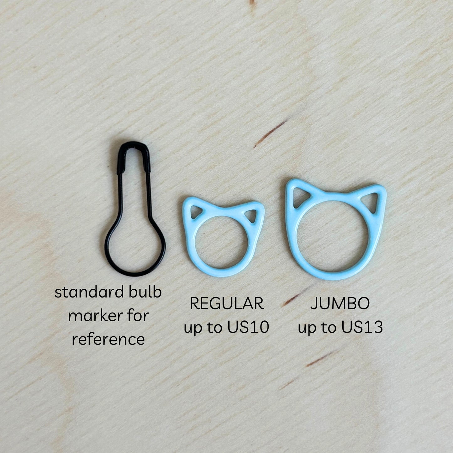 Comma Craft Co Basic Stitch Snag-Free Stitch Markers - Cats