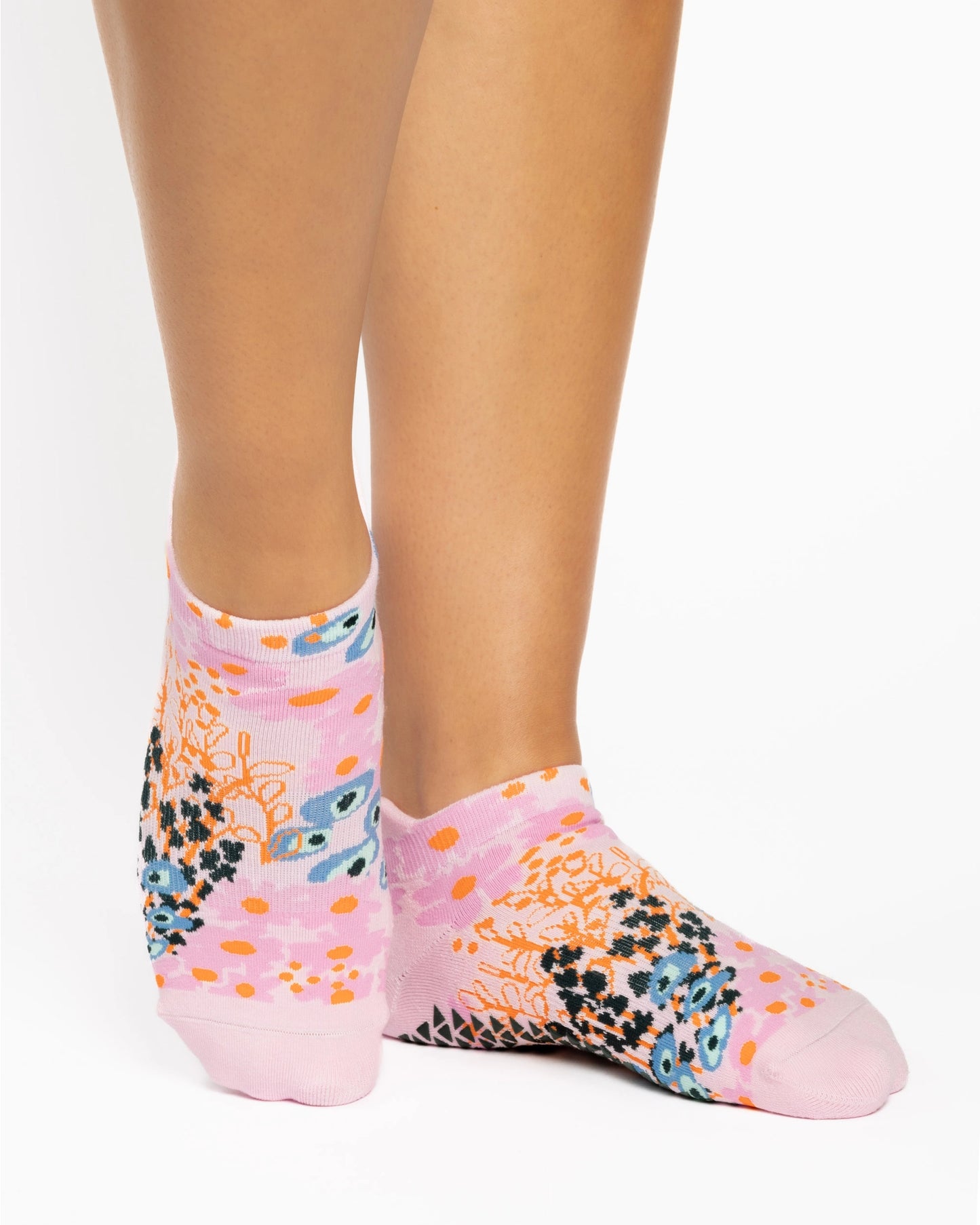 Pointe Studio - Women's Garden Full Foot Grip Sock Pink