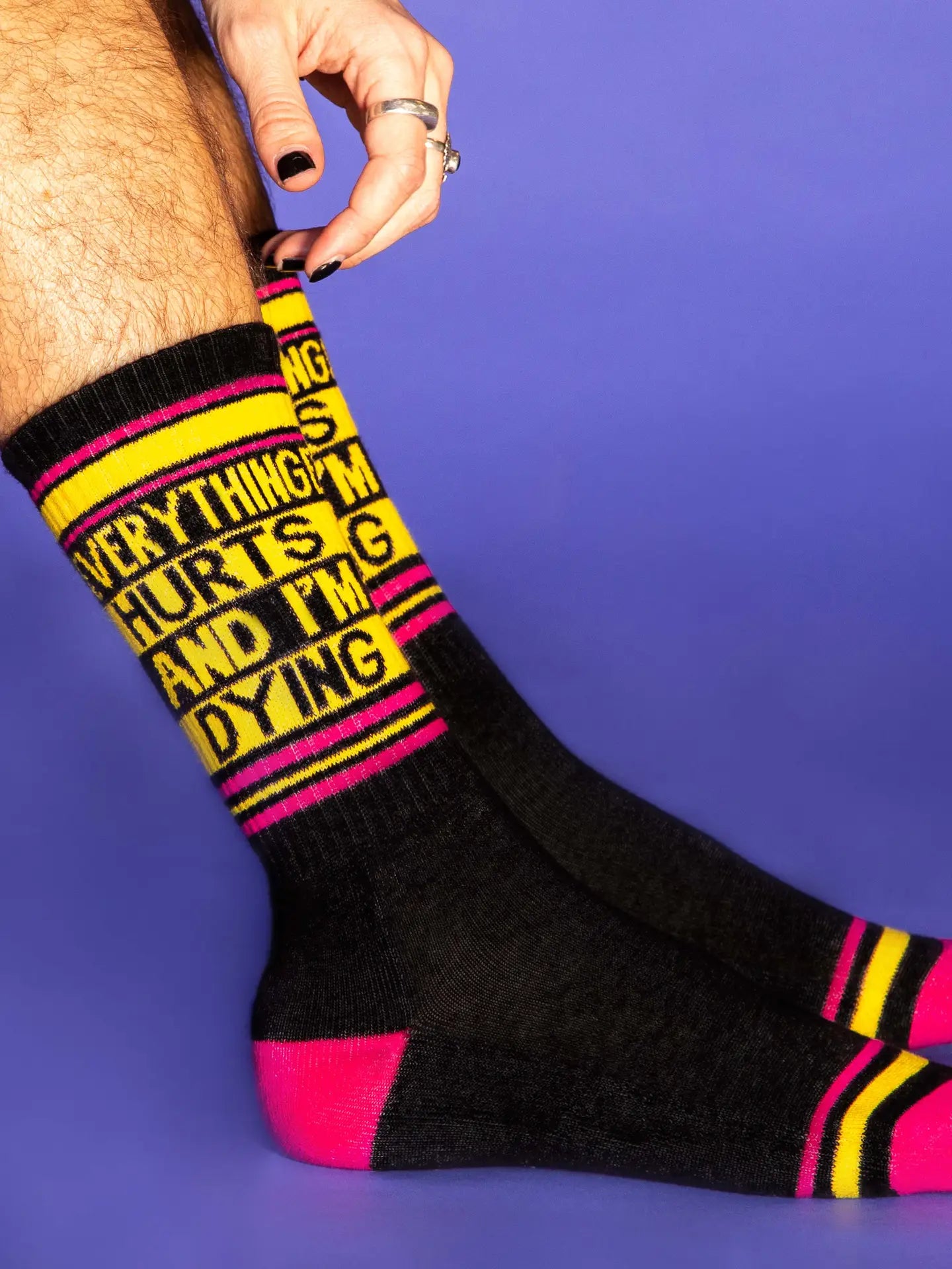 Gumball Poodle - Everything Hurts and I'm Dying Gym Crew Socks