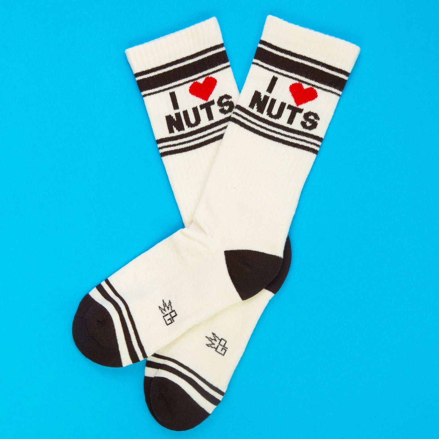Gumball Poodle - I ❤️ Nuts Gym Crew Socks