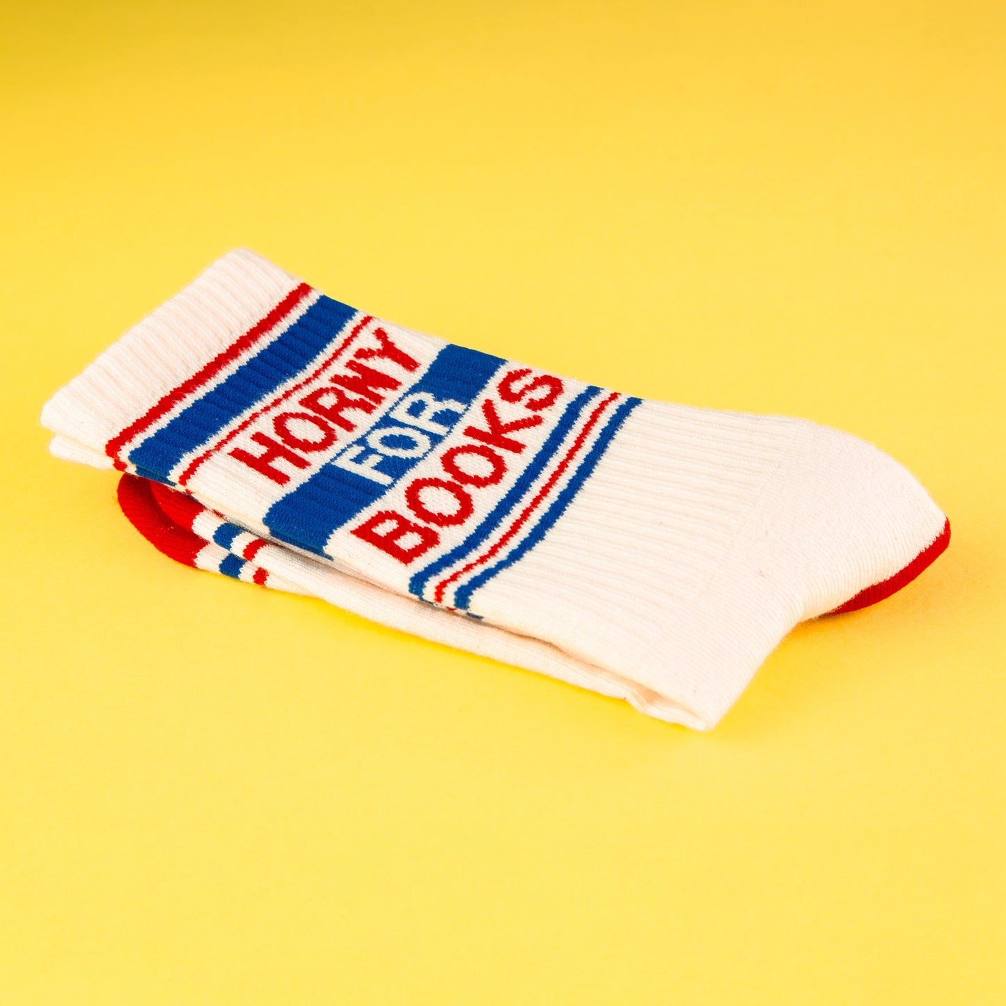 Gumball Poodle - Horny For Books Gym Crew Socks
