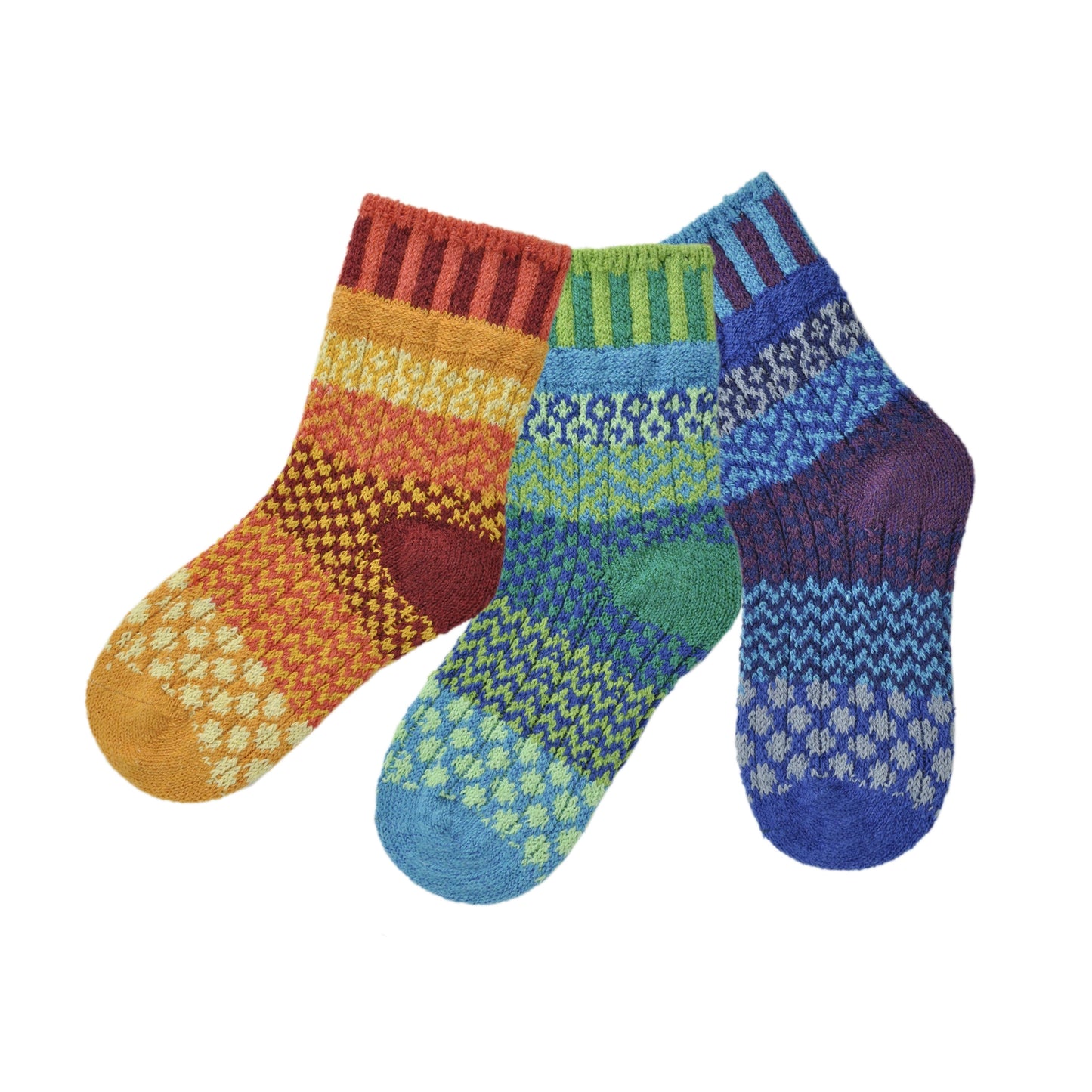 Solmate - Prism Kids Socks - Small (Age 2-5 / Shoe 5 Toddler - 11 Kids)