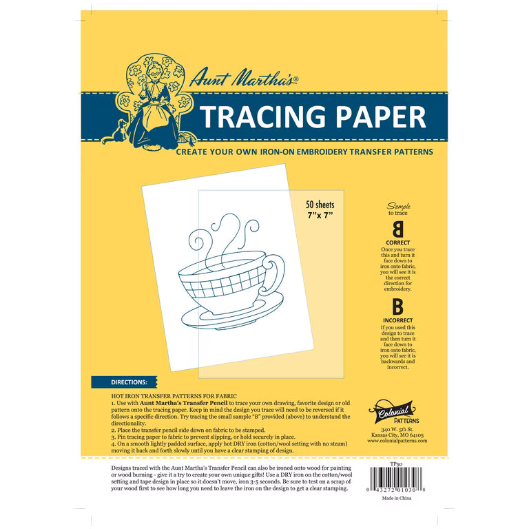 Aunt Martha's Tracing Paper