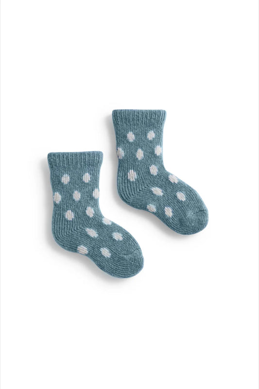 lisa b. - Baby dot wool cashmere socks - Mineral