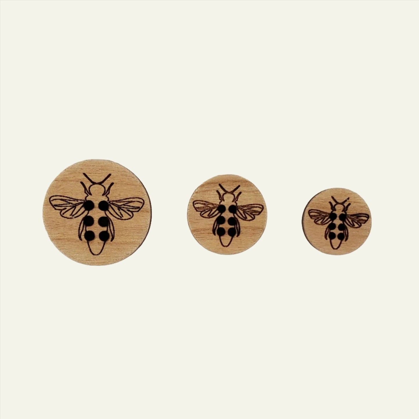 Katrinkles Stitchable Honeybee Buttons