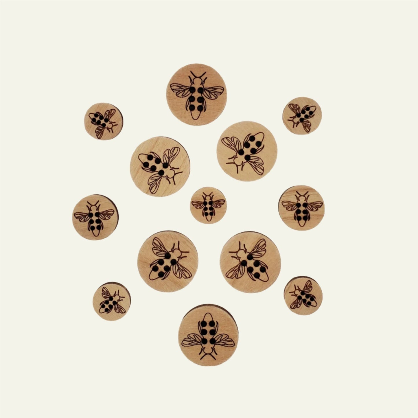 Katrinkles Stitchable Honeybee Buttons