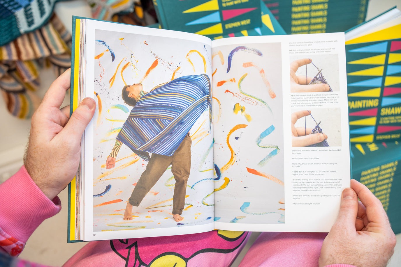 Stephen West Painting Shawls