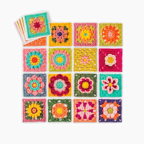 The Granny Square Flowers Card Deck: 50 Mix and Match Desgins
