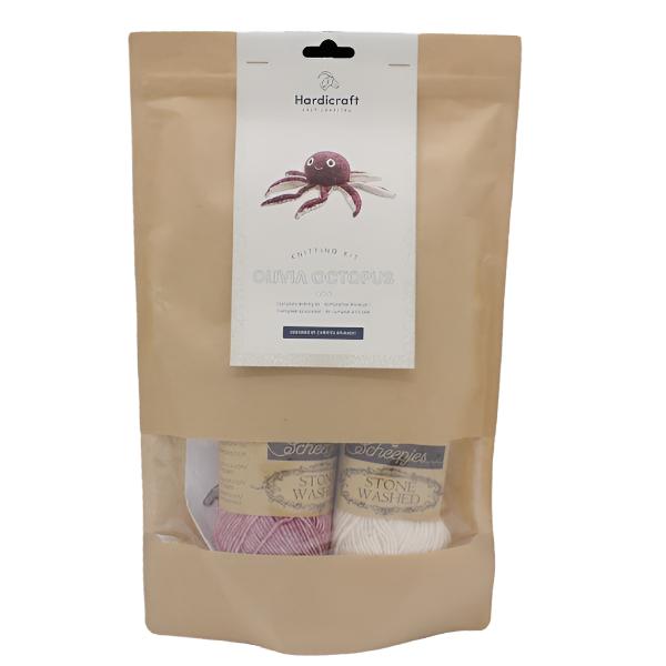 DIY Knitting Kit - Olivia Octopus