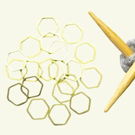 Fox & Pine Hexagon Stitch Markers