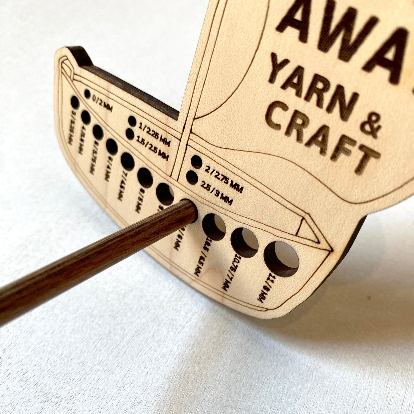 Wood Boat Needle gauge