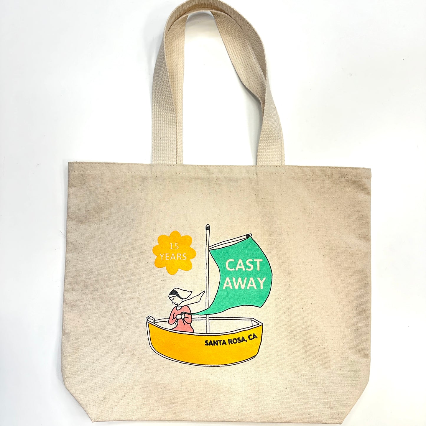 Cast Away Logo Tote Bag- Organic Cotton