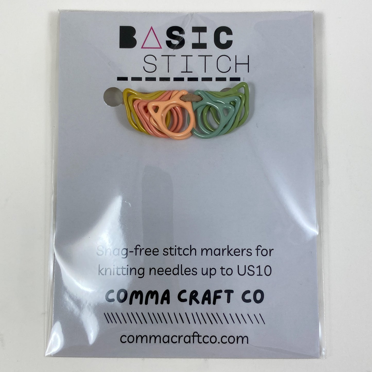 Comma Craft Co Basic Stitch Snag-Free Stitch Markers - Cats