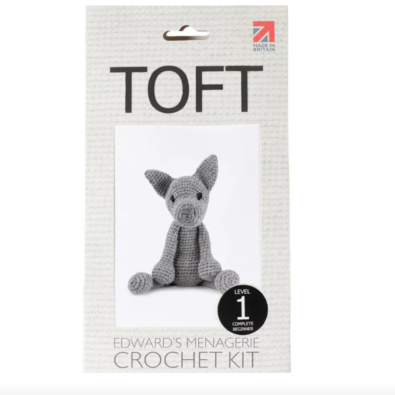 Toft Crochet Kit- Enzo the French Bulldog (Shale)