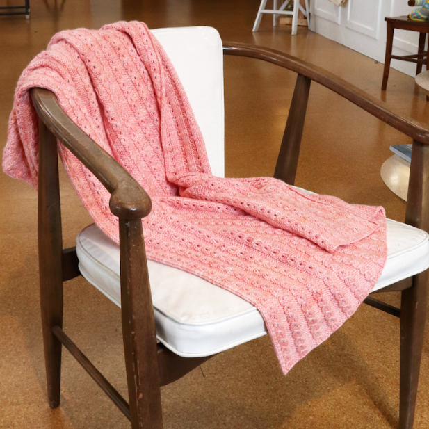 Eyelet Rope Blanket Pattern