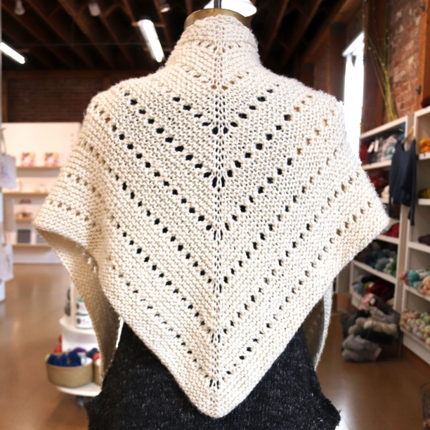 Garter Eyelet Shawl Pattern
