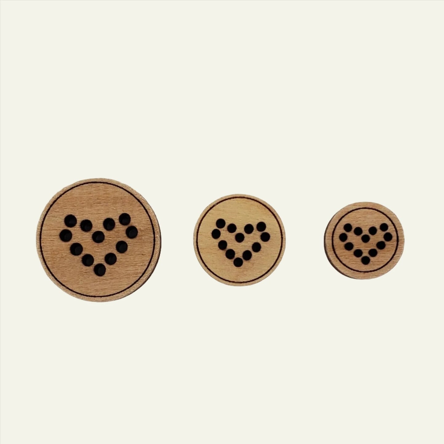Katrinkles Stitchable Heart Buttons